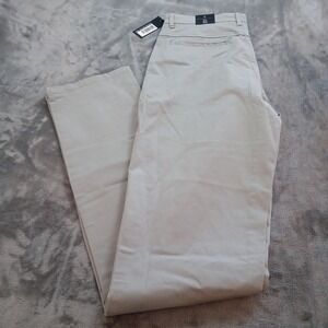 American Tall Chino Pants Mens Size 32 x 40 Stone Gray Straight Leg Stretch